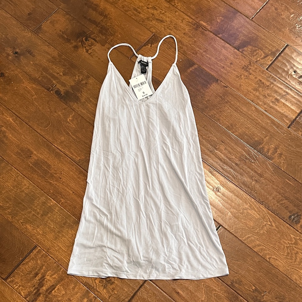 Grey Strappy Slip Dress